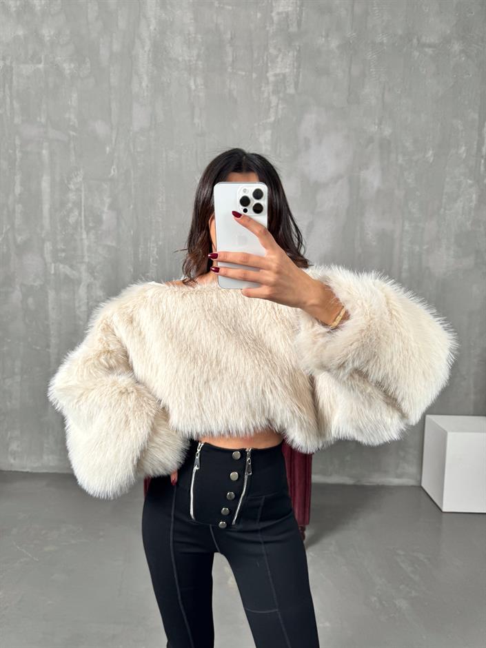 Evas Taş Muadil Kürk Sweat