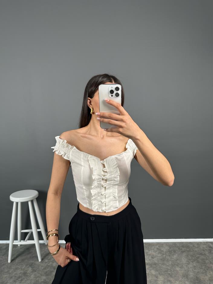 Varro Beyaz İnci Detaylı Crop