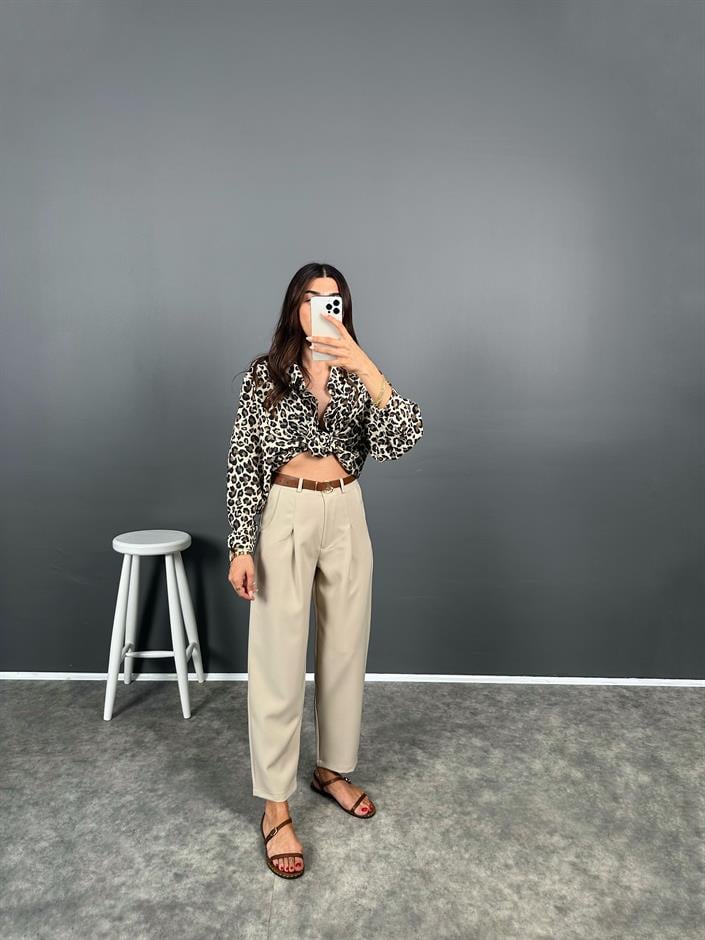 Fido Taş Kemerli Premium Pantolon