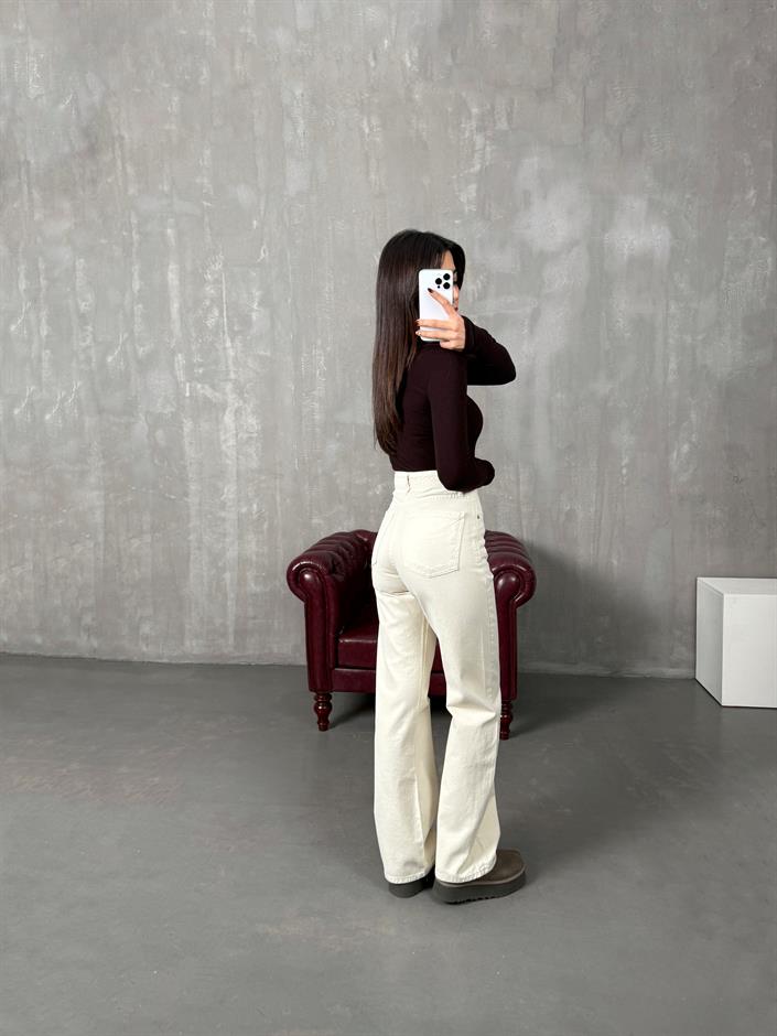 Revin Taş ZR Model Wide Leg Jean