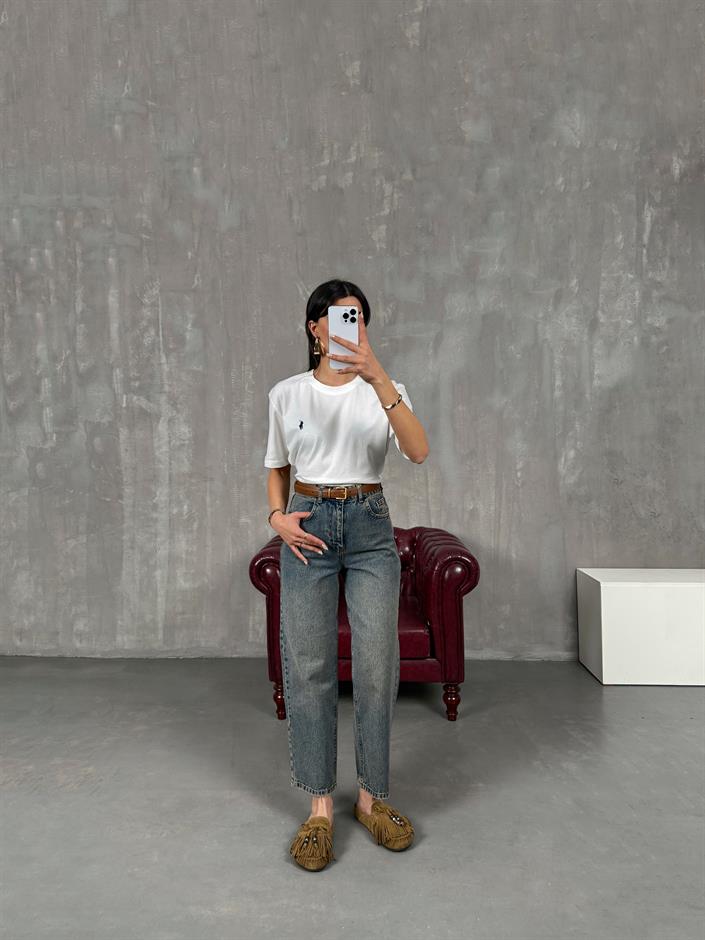 Ceremi Orta Mavi Mom Jean