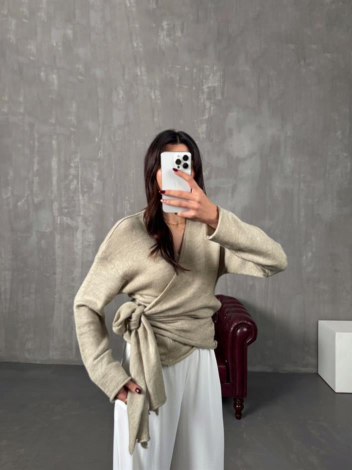 Zebby Vizon Yandan Bağlamalı Hırka