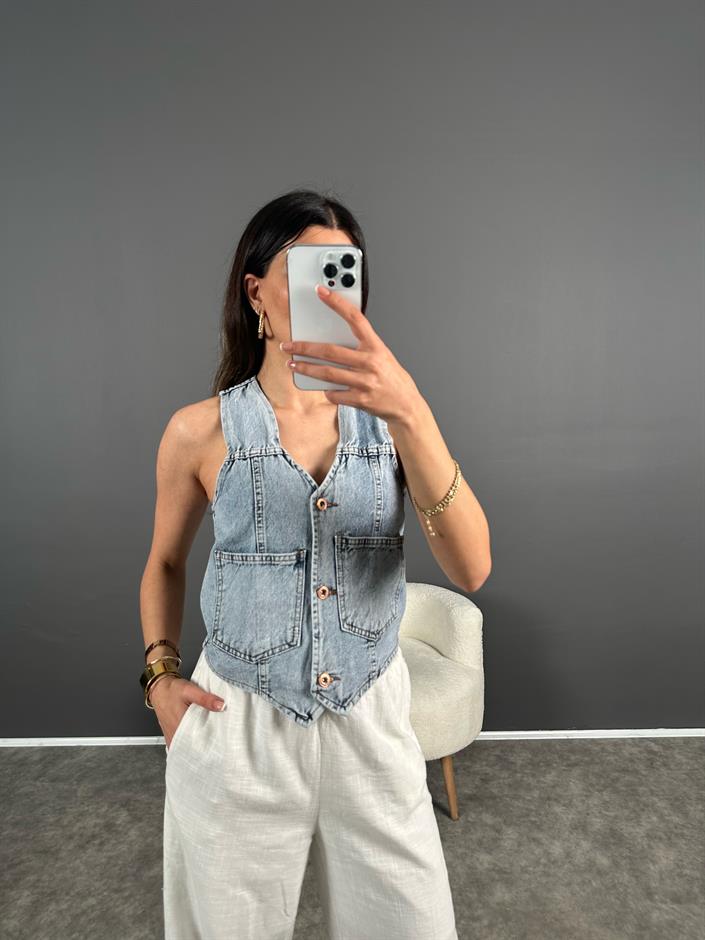 Lae Denim Yelek 