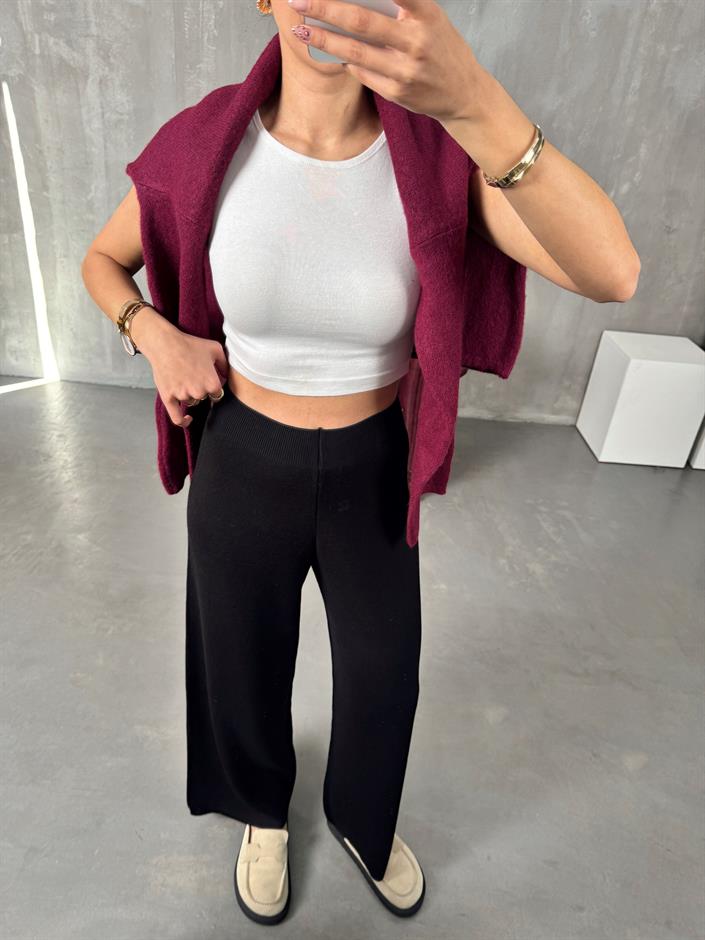 Jeny Siyah Triko Pantolon