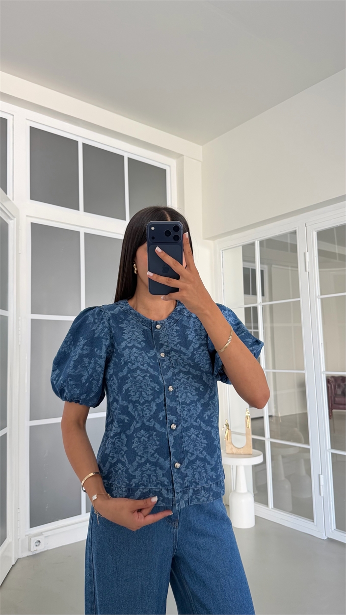 Mavi Balon Kol Denim Ceket GAUS-02039