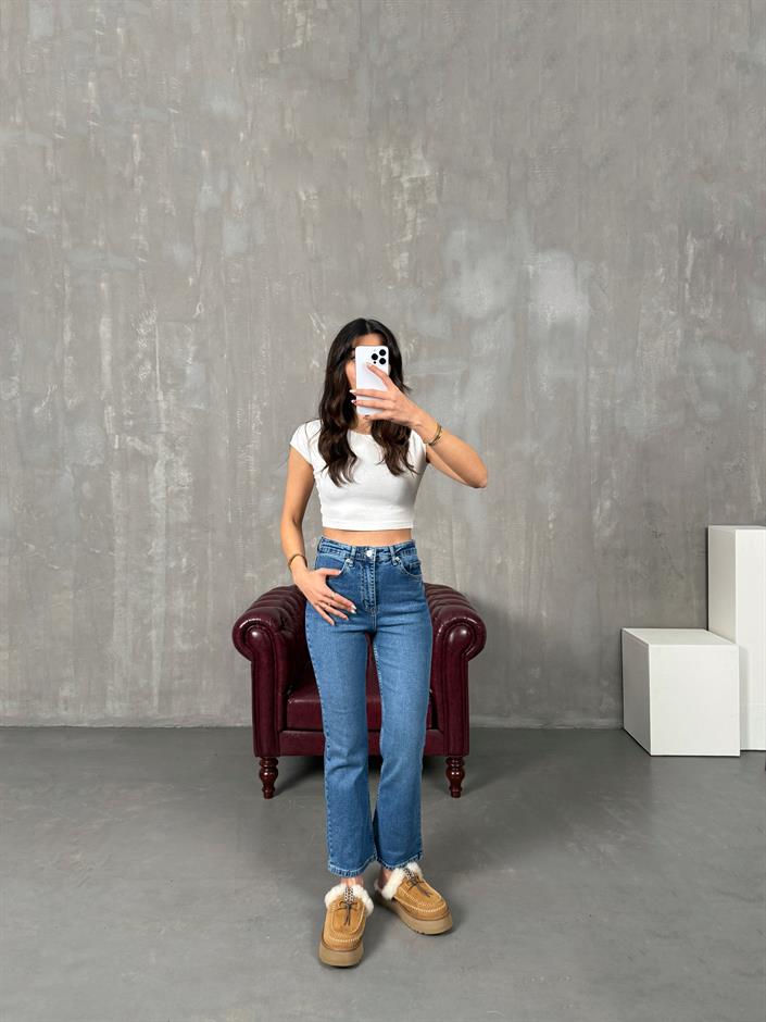 Shake Orta Mavi CS Muadil Flare Jean