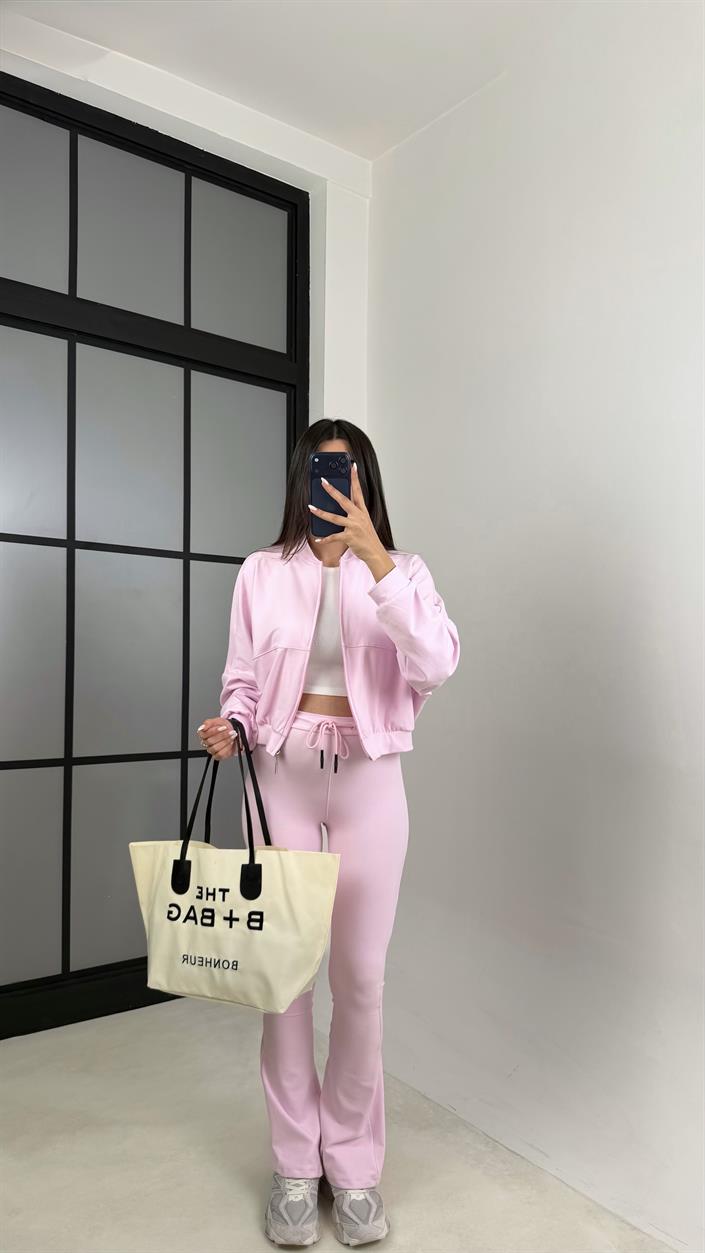 Pembe Zr Muadil Hırka Eşofman Spor Takım GAUS-00648