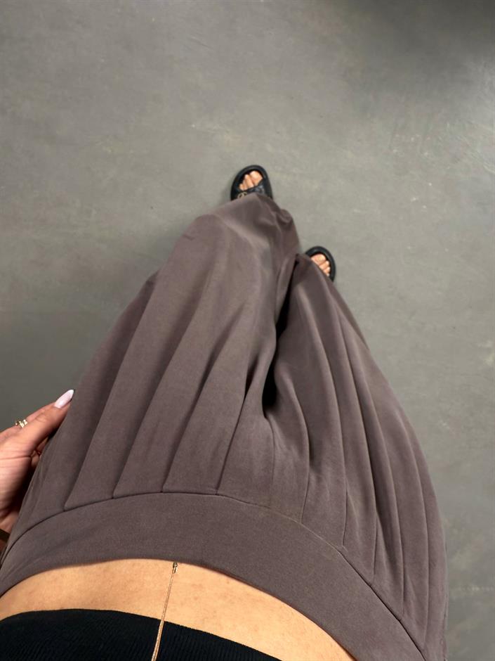 Kahve Premium Modal Kumaş Oys Pantolon Gaus00269 