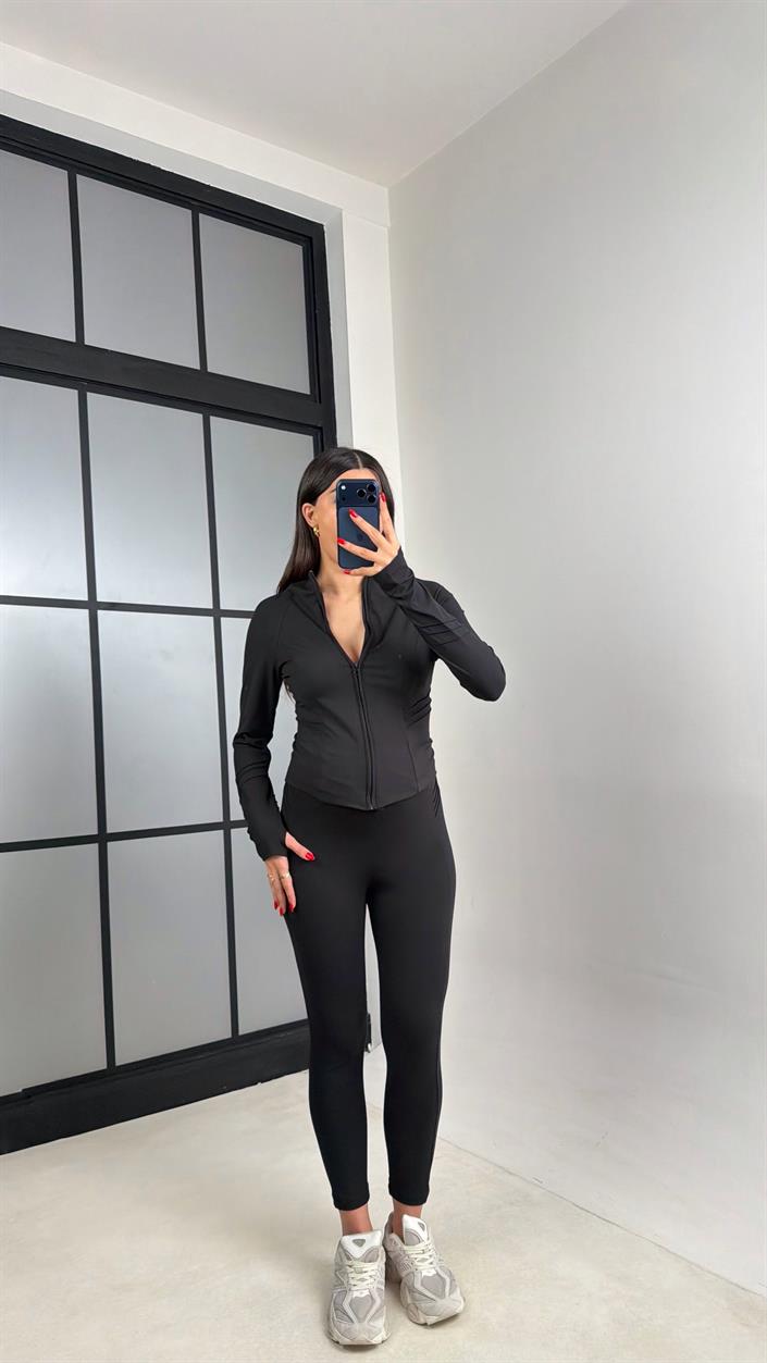 Siyah OYS Model Ceket Tayt Takım GAUS-00941