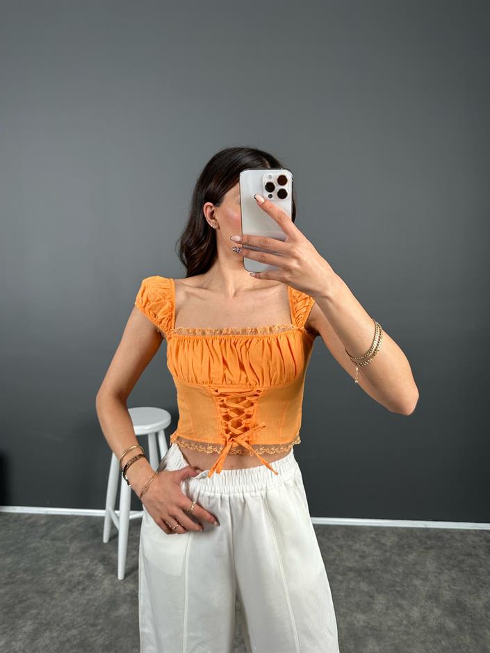 Turuncu Kuşgözü Bluz
