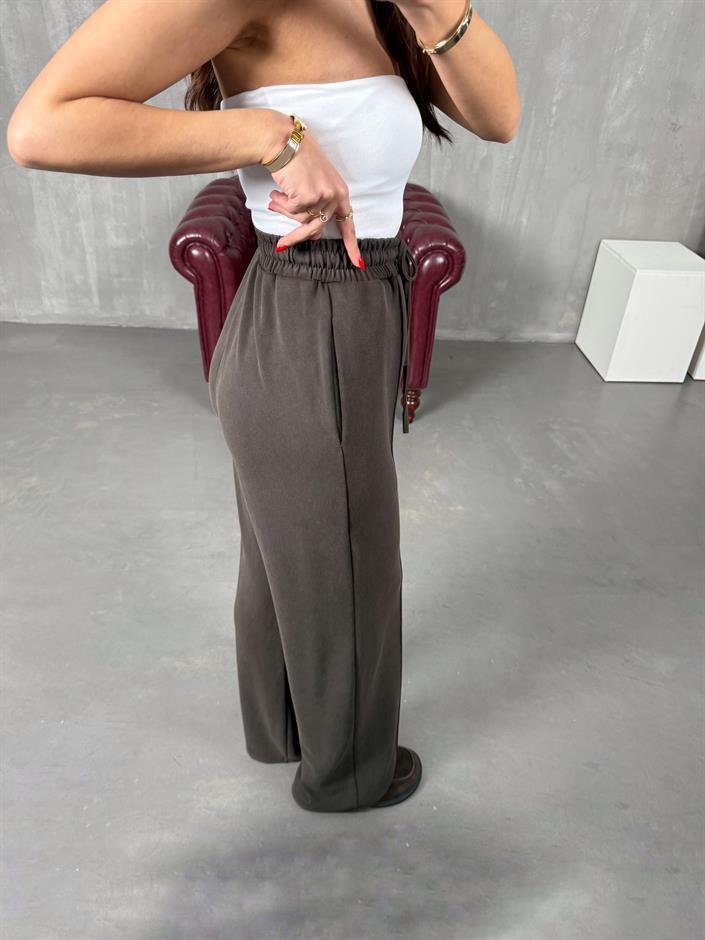 Vilde Acı Kahve Çımalı Yıkamalı Oys Muadil Pantolon