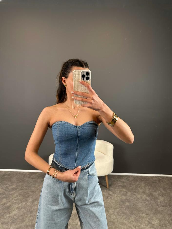 Kot Arkası Lastikli Straplez 