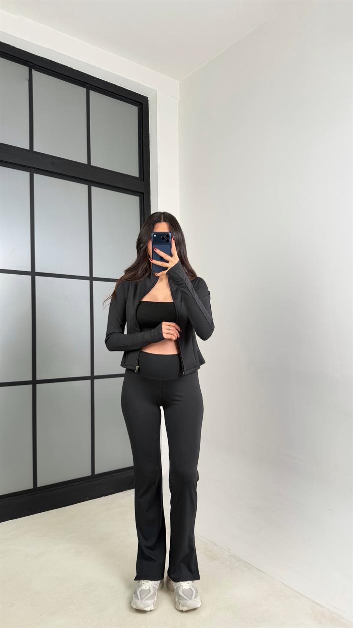 Siyah OYS Muadil Hırka Pantolon İkili Takım GAUS-00798