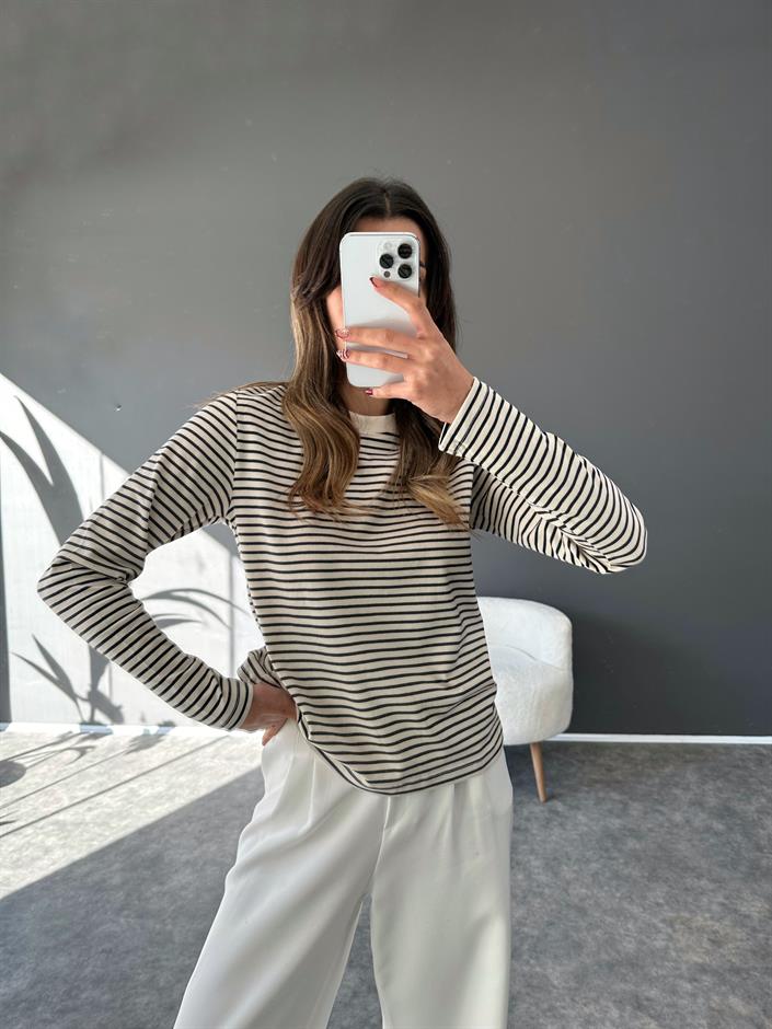 Co Siyah Çizgili Sweat