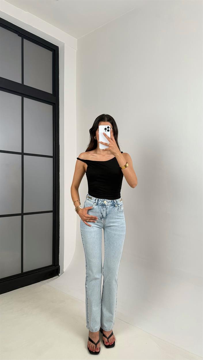 Mavi Gold Tokalı Flare Jean Gaus00631