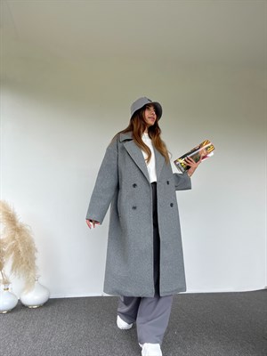 Gri Oversize Premium Kaban