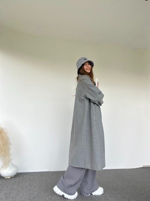 Gri Oversize Premium Kaban