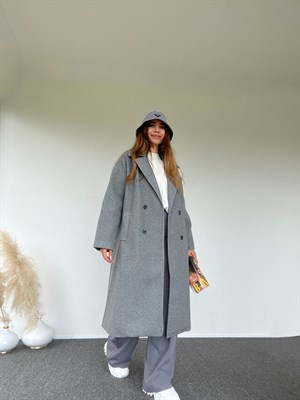 Gri Oversize Premium Kaban