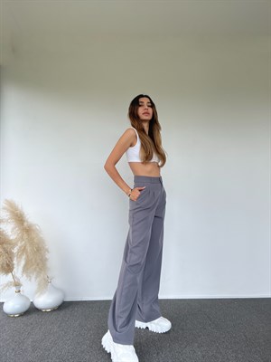 Gri Palazzo Pantolon