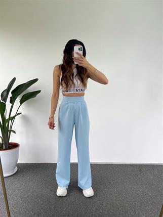 Guga Bebe Mavisi Çırt Çırt Bantlı Pantolon