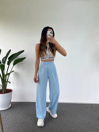 Guga Bebe Mavisi Çırt Çırt Bantlı Pantolon