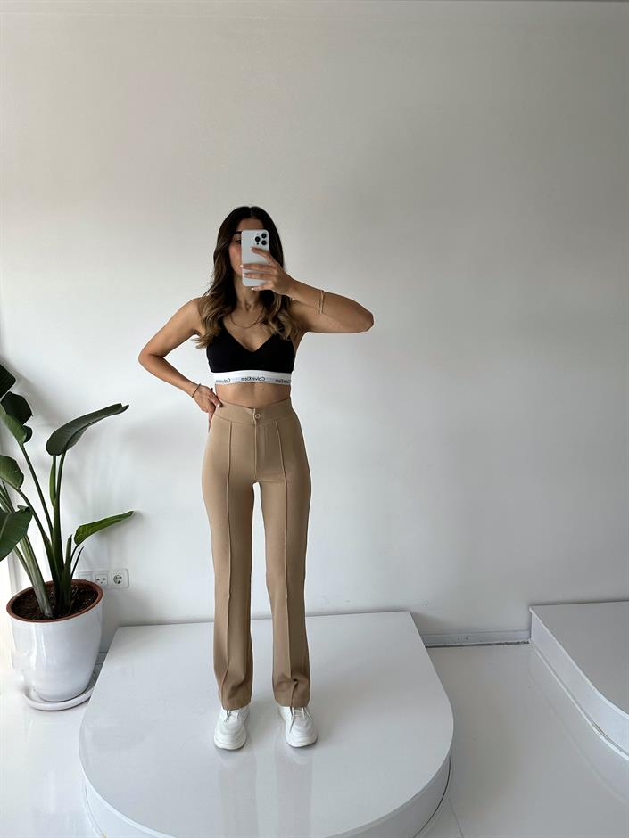 Jeremy Bej Çımalı Pantolon