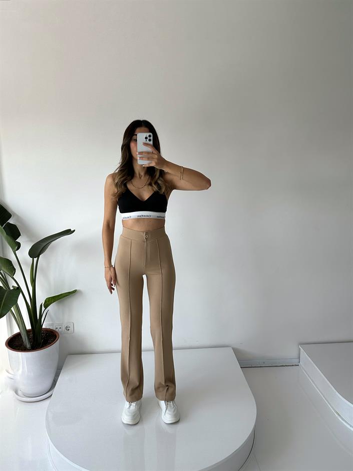 Jeremy Bej Çımalı Pantolon