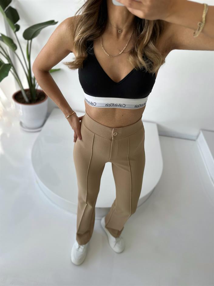 Jeremy Bej Çımalı Pantolon