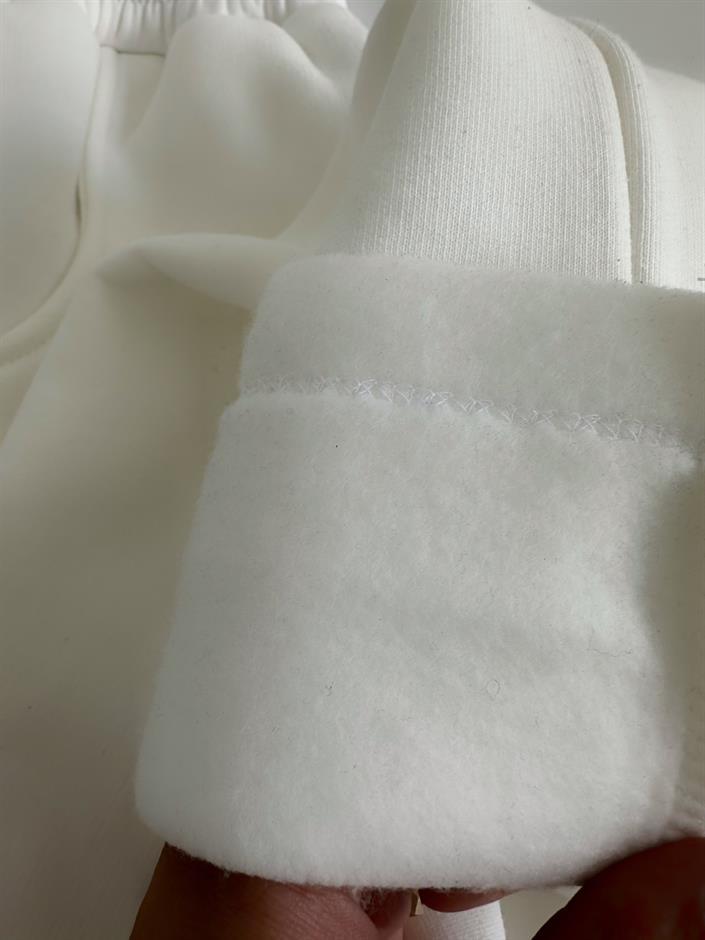 Jimmy Beyaz  Şardonlu Eşofman Altı