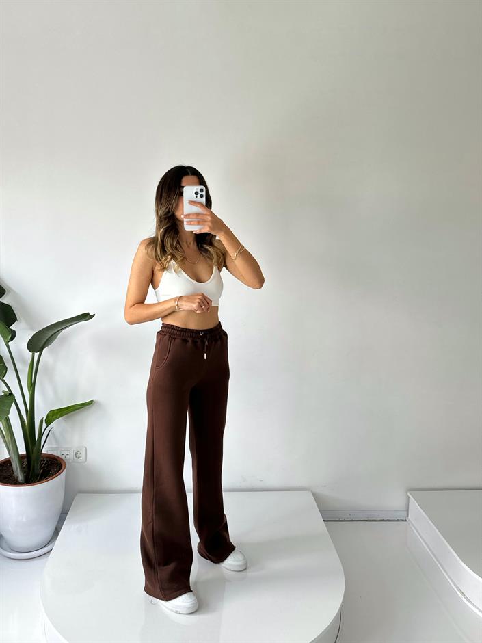 Jimmy Kahverengi Şardonlu Eşofman Altı