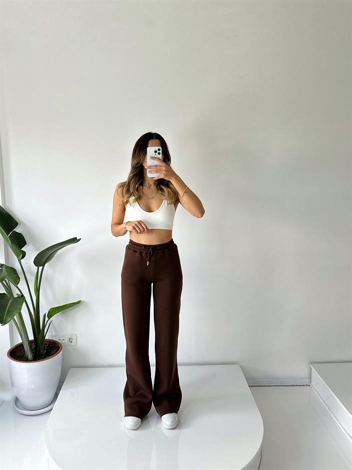 Jimmy Kahverengi Şardonlu Eşofman Altı