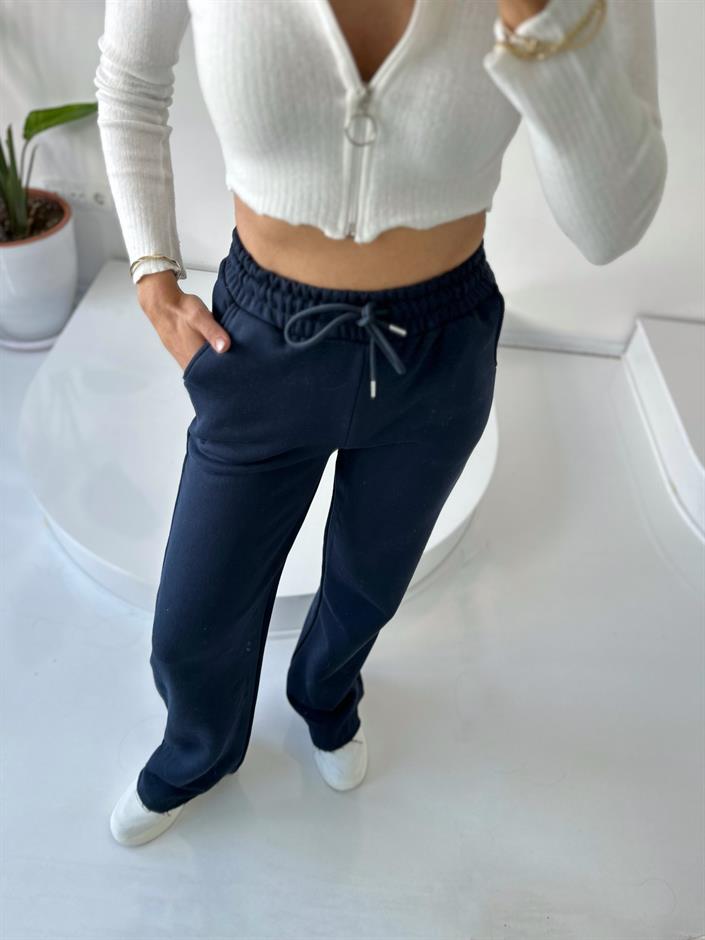 Jimmy Lacivert Şardonlu Eşofman Altı