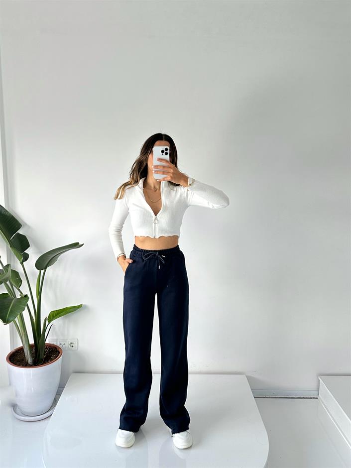 Jimmy Lacivert Şardonlu Eşofman Altı