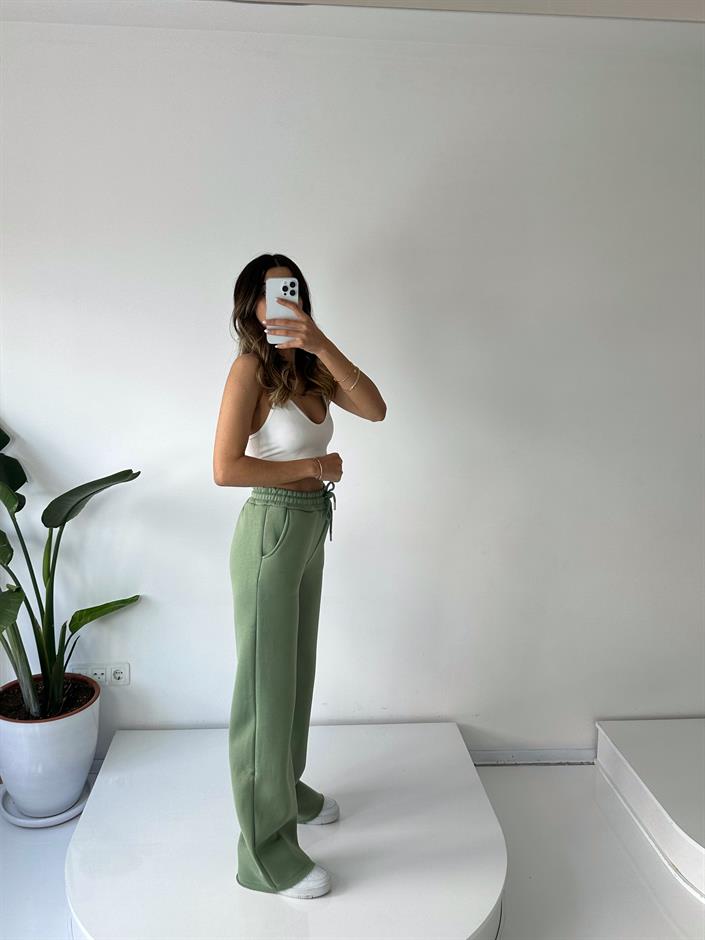 Jimmy Yeşil Şardonlu Eşofman Altı