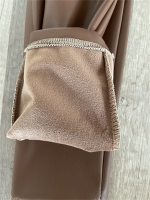 Kahverengi Deri Tayt Yüksek Bel