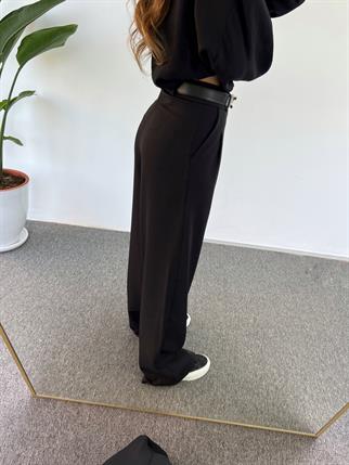 Kaj Siyah Palazzo Pantolon 