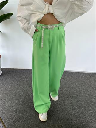 Kaj Yeşil Palazzo Pantolon