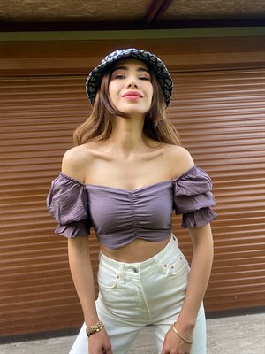 Kol Detaylı Keten  Crop 