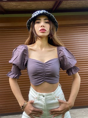 Kol Detaylı Keten  Crop 