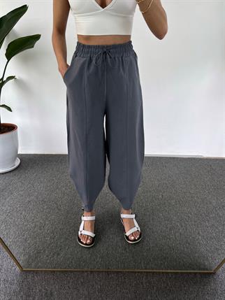 Larin Premium Gri Şalvar Pantolon