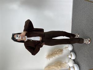 Lica Kahverengi Çımalı Kumaş Pantolon