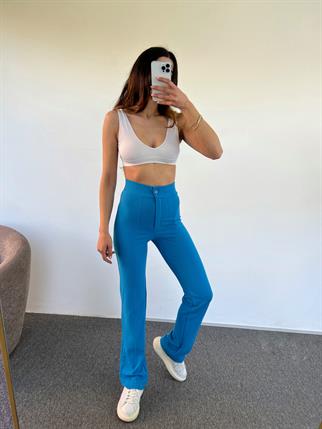 Lica Mavi Çımalı Kumaş Pantolon