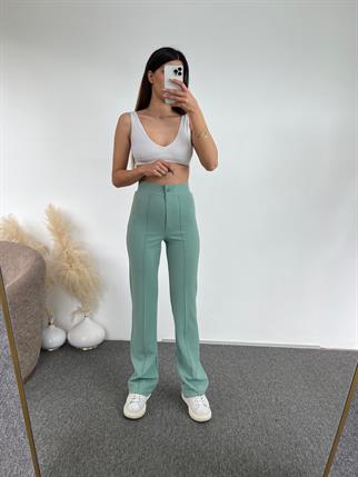 Lica Mint Yeşili Çımalı Kumaş Pantolon 