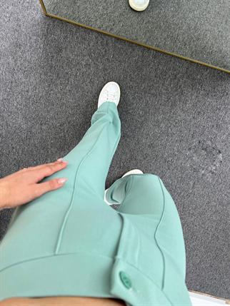 Lica Mint Yeşili Çımalı Kumaş Pantolon 