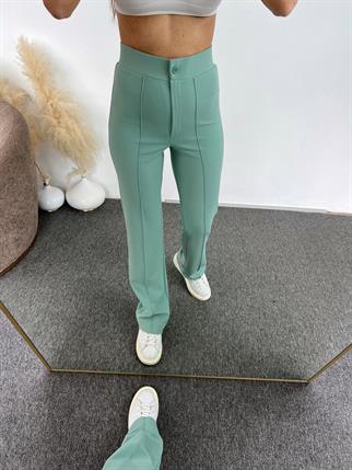Lica Mint Yeşili Çımalı Kumaş Pantolon 