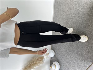 Lica Siyah Çımalı Kumaş Pantolon 