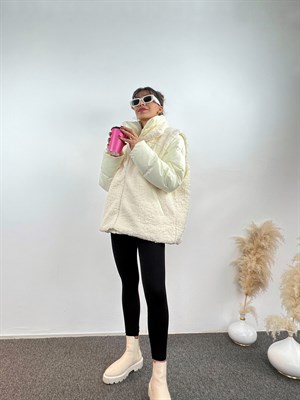 Luna Peluş Yelekli Mont