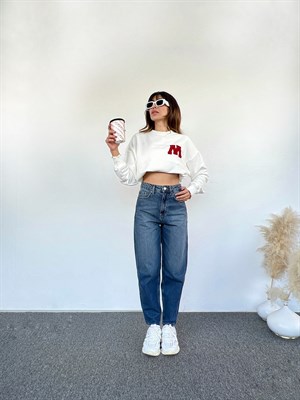 Mom Mavi Denim Pantolon 