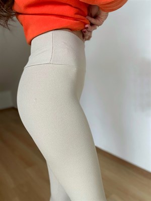 MUJER Krem Kaşkorse Tayt