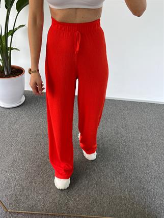 Nar Çiçeği Gofre Pantolon